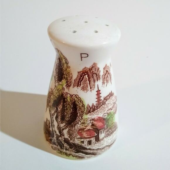 Nasco SAYONARA Salt & Pepper Shaker Vintage Village Boat Tree Japan - Picture 6 of 6